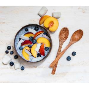 Vajilla ecológica, utensilios de cocina, cuencos y cucharas de cáscara de coco natural crudo orgánico, paquete de dos - Product Image 5