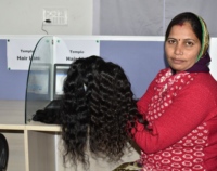 Cheveux humains indiens bruts, ondulés profonds, couleur naturelle noire, pour femmes, double trame, Remy vierge, sans nœuds ni perte, fabriqués à la machine
