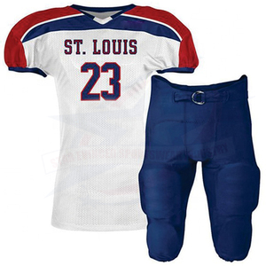Camiseta de práctica que absorbe el sudor de fútbol americano de talla grande XL, estampado transpirable para el nombre del equipo, venta de uniformes para adultos - Product Image 3