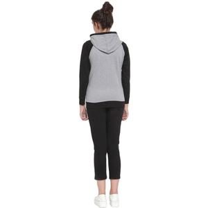 Ropa de fitness personalizada OEM, chaqueta de yoga con capucha, chaqueta de chándal de fitness ajustada con orificio para el pulgar para mujer - Product Image 3