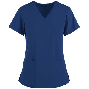 Uniforme d'infirmière avec manches courtes, vêtement de travail pour femmes, solide et grand - Product Image 1