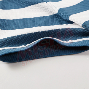 Nuevo algodón informal 100% para hombre para camiseta de Polo patrón sólido tejido de punto - Product Image 6