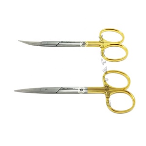Iris Kéo Cong & Thẳng 11.5 Cm Biểu Tượng Tùy Chỉnh Và Màu Sắc TC Iris Kéo Nha Khoa Phẫu Thuật Kéo - Product Image 1