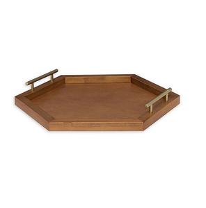 Plateau de service en bois d'acacia fait à la main, pour Table, fabricant, 1 pièce - Product Image 5