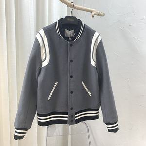 Jaket-Chaqueta de béisbol con bordado para hombre, chaqueta Bomber con logotipo personalizado, ropa de calle, abrigo de Golf, OEM - Product Image 6