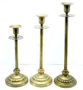 Diseño único casa decoración de hierro decoración de la vela del pilar de oro del jardín uso sostenedor de vela de alta calidad conjunto de 3 soporte de la vela - Product Image 5