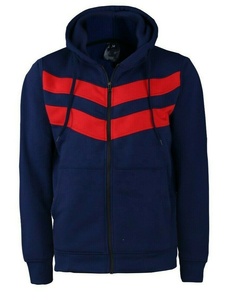 Conjunto de chándal cálido ecológico a la moda para hombre, ropa de abrigo de lana a rayas en contraste, ropa de invierno, chándal con cordón - Product Image 3