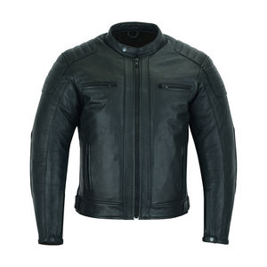 Chaqueta de cuero acolchada de la mejor calidad con mangas ajustables Cintura Racing Moto Style Prime Protection Chaqueta de moto de cuero de vaca - Product Image 6