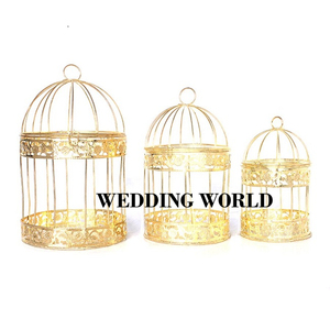 Cage à oiseaux de couleur or, nouveau design décoratif, classique, élégant, de qualité supérieure, cage à oiseaux en métal de luxe, best-seller au meilleur prix - Product Image 3