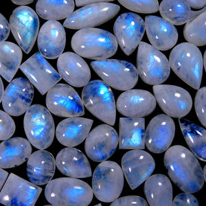 Bagues ouvertes en pierre de lune, Grand cabochon en jaspe, Cabochon en cornaline orange, Bijoux en pierre de lune, Pierre précieuse naturelle en jade ronde en vrac - Product Image 1