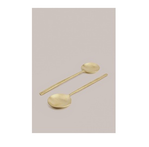 Cuchara de latón personalizada, utensilios de cocina, tamaño pequeño y precio barato, uso de acero con espejo para cuchara de diseño Simple - Product Image 6