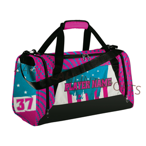 Bolsa de viaje personalizada para Gimnasio Deportivo tela de poliéster con cremallera de algodón altamente personalizable impresión por sublimación personalizada - Product Image 2