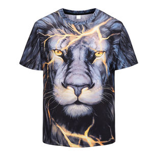 Nouveau design, vêtements de sport imprimés par sublimation polychrome, t-shirts OEM et ODM en coton et polyester pour hommes, vente en gros de t-shirts à col - Product Image 4