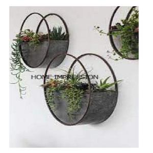 Jardinière moderne murale ronde en bois et galvanisée élégante au design antique pour un usage domestique à un prix raisonnable - Product Image 6