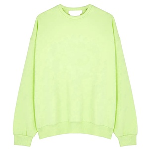 Sweat-shirt unisexe de haute qualité en coton molletonné pour l'hiver, avec logo personnalisé brodé, col rond, motif imprimé uni - Product Image 2