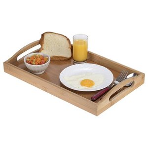 Plateau de service rond en bambou de taille personnalisée avec poignées pour usage domestique et plateau de charcuterie décoratif Vente du Vietnam! - Product Image 4