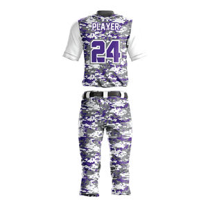 Ensembles d'uniformes de baseball à manches courtes pour hommes Team Name | Vêtements de sport respirants de haute qualité | Logo de sublimation personnalisé - Product Image 5