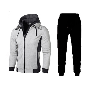 Conjunto de 2 piezas de ropa deportiva para hombre, chándal de algodón personalizado, barato - Product Image 6