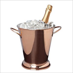 Unique <b>Ice</b> <b>Bucket</b> With Tongs Stainless Steel Copper Beverage <b>Bucket</b> <b>Ice</b> Container <b>Ice</b> <b>Bucket</b> Fashionable - Product Image 6