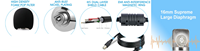 USB Micro mikrofon microfono pour Ordinateur Podcasting, diffusion, YouTube, Studio D'enregistrement, Flux, Voix Off
