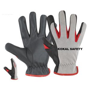 Guantes de Seguridad Mecánicos KOKAL de Cuero PU con Agarre Flexible para Uso en Talleres y Garajes (Personalizables) - Product Image 2
