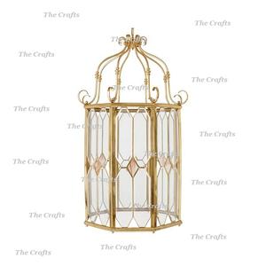 Brass And Glass Hanging <b>Lantern</b> With Exclusive Quality <b>Gold</b> Color Hanging <b>Lantern</b> For Home Decor Accessories - Product Image 5