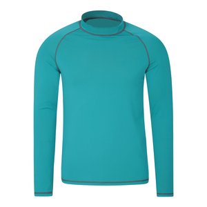 <b>Men's</b> Polyester/Cotton Long Sleeve Rash Guard <b>Thermal</b> Base Layer Workout <b>Top</b> Anti-Bacterial Anti-UV Breathable Eco-Friendly - Product Image 4