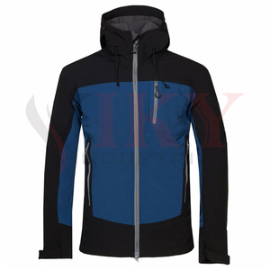 Chaqueta universitaria de concha blanda recubierta para hombre con logotipo personalizado, ropa cómoda para deportes de invierno - Product Image 4