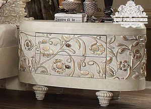 Ensemble de meubles de chambre roi et Queen, artisanaux, de luxe, blanc, sculpté, Vintage, luxueux - Product Image 2