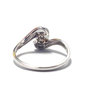Drop Ship Fine Jewelry 18k Solid White Gold 100% Real Natural Diamond Round Cluster Engagement Wedding Bnad Ring For Lady Gift - Product Image 3
