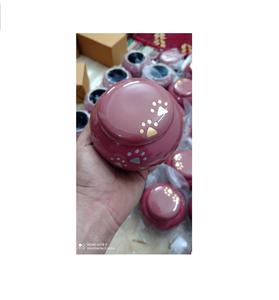 Odyssey Pet Cremation Urn American Style Brass <b>Funeral</b> <b>Supplies</b> PINK Color by BRASSWORLD INDIA - Product Image 1