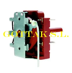 GOTTAK-interruptor rotativo VDE con cable de tracción para calentadores infrarrojos, ventiladores y calentadores de pared, 4-RC, 25A, 250V, 3 años de garantía