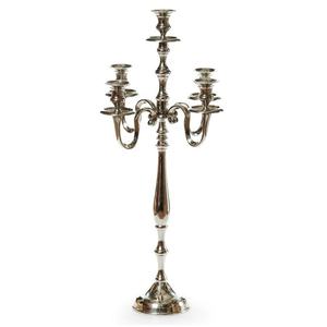 Candelabro de 5 Brazos Niquelado Hecho a Mano para Centro de Mesa de Boda, Candelabro Único para Decoración del Hogar, Portavelas de Alta Calidad - Product Image 6