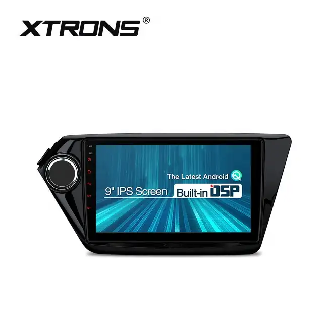 Xtrons 9 Inch 2.5D Ips Touchscreen Android Autoradio Voor Kia Rio K2 Met Ingebouwde Dsp
