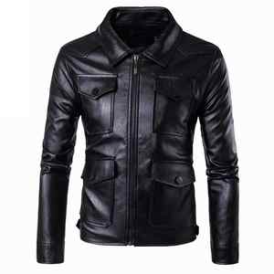TIMESUNION-chaqueta de cuero para hombre, moda de negocios, ropa de cuero para otoño e invierno, informal - Product Image 1