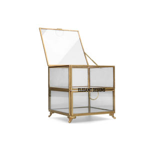 Joyero de Metal recubierto de polvo de oro Simple de gran calidad, solución de almacenamiento simple de larga duración de venta rápida - Product Image 6