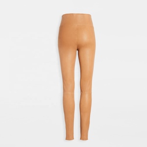 PIHA SPORTS Winter Customized Women Plus Size Mid Waist Pure Leather Eco-Friendly Wet Look Shiny Leggings <b>Pants</b> <b>UK</b> 8-26 - Product Image 2