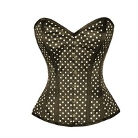 Korset Wanita Berkualitas Tinggi dengan Tulang Baja Ganda, Bahan Satin, Bodysuit Kancing, Bordir Renda, Bernapas, Ramah Lingkungan, dan Mengecilkan Tubuh