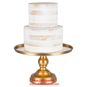 Soportes para Pastel de Diseño Clásico, Cuadrados, de Aluminio Dorado, Decorativos, de Alta Calidad, Aptos para Lavavajillas, con Certificación CE, para Uso Doméstico, Juego de 8 Piezas, en Venta - Product Image 5