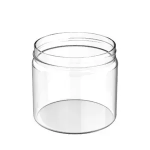 BPA FREE plastic empty jars for cosmetics cream and packaging body scrub container - M0114