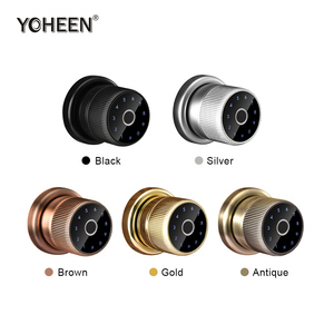 YOHEEN锌旋钮TTlock App Ble WiFi控制手柄门锁电子数字卡生物识别指纹智能锁 - Product Image 3