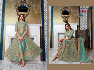 Heavy georgette-vestido anarkali para boda y fiesta - Product Image 2