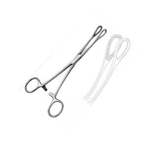 Venta al por mayor de excelente calidad hecho con acero inoxidable BOZEMANN FÓRCEPS DE VESTIDOR, 26CM, S/SHAPED - Product Image 4