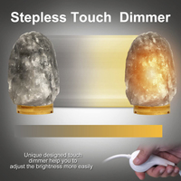 Lampe en sel de roche naturel de l'Himalaya gris sculpté à la main de forme personnalisée de haute qualité avec un motif d'amour pour la décoration de la pièce
