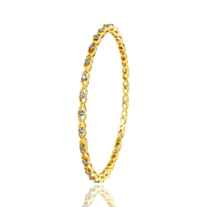 Bijoux fins haut de gamme pour femmes plaqué or 925 argent sterling CZ Gemstone bracelet en argent bijoux cadeau de mariage - Product Image 2