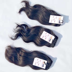 La mejor venta al por mayor del pelo de la Virgen humana proveedores virgen indio pelo 100 sin procesar grado 10A visón materias primas ondulado del pelo humano de la Virgen - Product Image 1