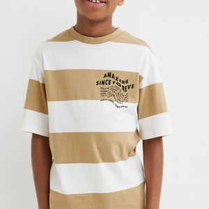 T-shirt en coton biologique pour enfants, modèle surdimensionné pour garçons, décontracté, course à pied, 100% - Product Image 6