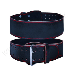 2021ทนทานยกน้ำหนักสีดำเข็มขัดหนังแท้ยกน้ำหนักออกกำลังกายยิมกลับสนับสนุนเข็มขัด - Product Image 2