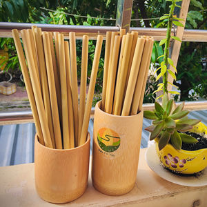 Bamboo Drinking <b>Straws</b> <b>Reusable</b> and Eco - Friendly with Customized logo From Vietnam - Product Image 2
