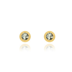 Pendientes únicos para Pendientes chapados en oro de Plata de Ley 925 con piedras preciosas de circón para mujeres y niñas - Product Image 2